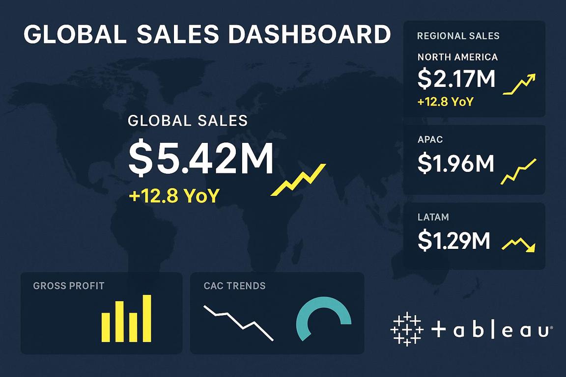Superstore Global Sales Dashboard Regional Trends